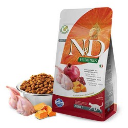 ​N&D Pumpkin Tahılsız Bıldırcın Nar Ve Balkabaklı Yetişkin Kedi Maması