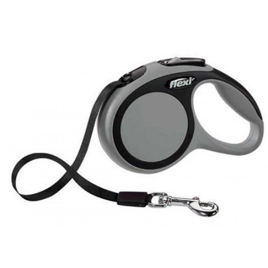 New Comfort Otomatik Köpek Gezdirme Tasması Gri