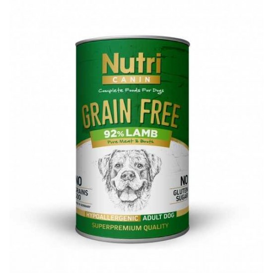 Nutri Canin Tahılsız Lamb Sweet Potatoes Yetişkin Köpek Konservesi