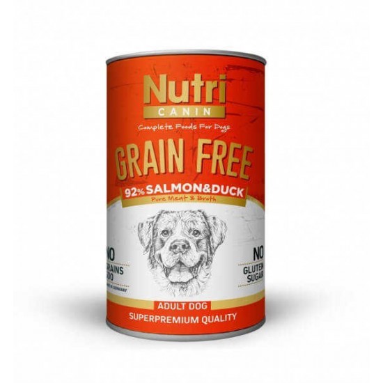 Nutri Canin Tahılsız Salmon&Duck Sweet Potatoes Yetişkin Köpek Konservesi