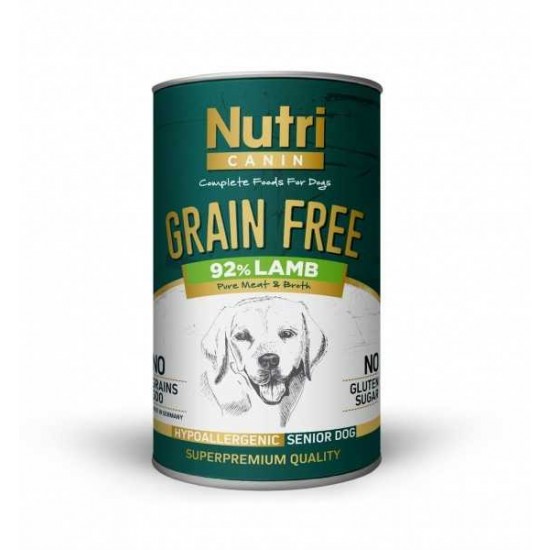 Nutri Canin Tahılsız Senior Lamb Sweet Potatoes Köpek Konservesi