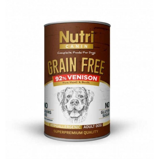 Nutri Canin Tahılsız Venison Sweet Potatoes Yetişkin Köpek Konservesi