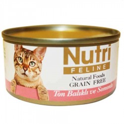 Nutri Feline Tahılsız Ton Balıklı Somonlu Yetişkin Kedi Konservesi