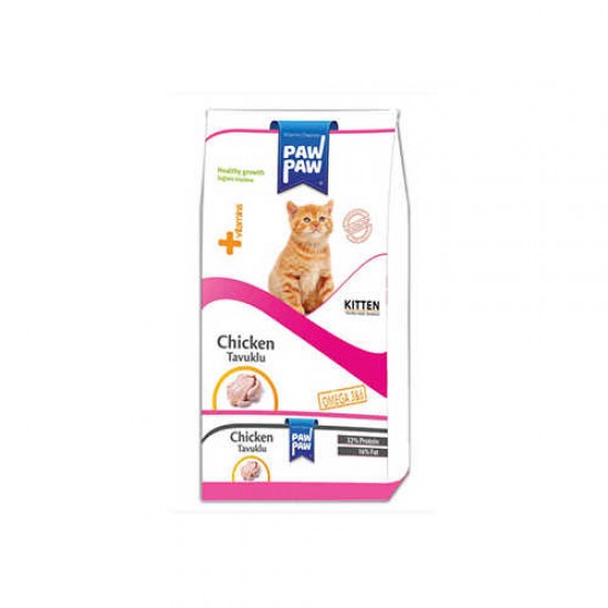 Paw Paw Kitten Tavuk Etli Yavru Kedi Maması