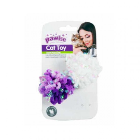 Pawise 2 Pk Glitter Caddice Balls Parıltılı Top Kedi Oyuncağı