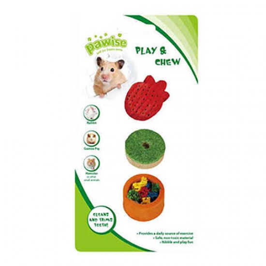 Pawıse Ahşap & Lif Yenebilir Kemirme Oyuncağı