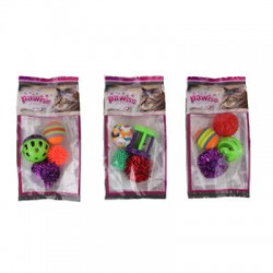 Pawise Kedi Oyuncağı Karışık 4 Lü