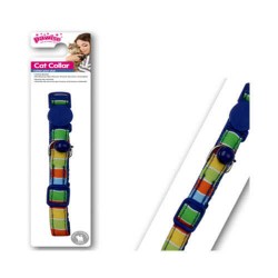 Pawise Mavi Şerit Desenli Kedi Boyun Tasması