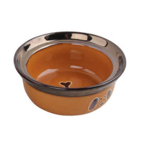 Pawise Seramik Mama Kabı Turuncu