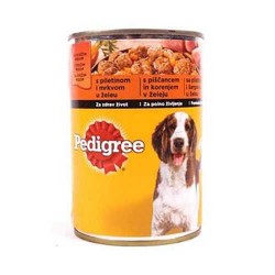Pedigree Tavuklu Ve Havuçlu Yetişkin Köpek Konservesi