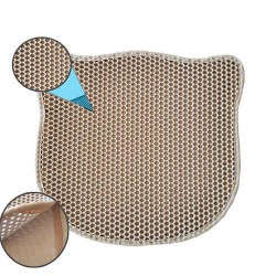 Pets Kedi Şekilli Elekli Kum Toplama Paspası 43x50 Cm