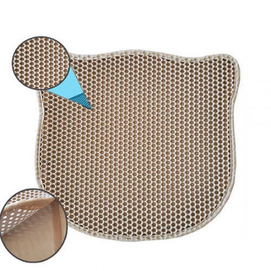 Pets Kedi Şekilli Elekli Kum Toplama Paspası 43x50 Cm