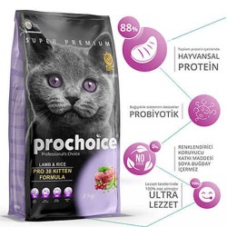 Pro Choice Pro 38 Kitten Kuzu Etli Yavru Kedi Maması