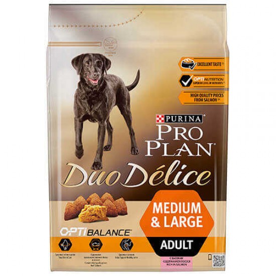 Pro Plan Duo Delice Adult Somon Yetişkin Kuru Köpek Maması