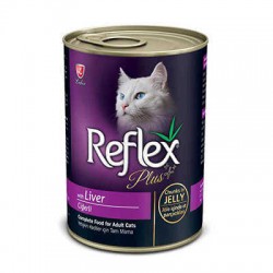 Reflex Plus Ciğerli Jöleli Et Parçacıklı Yetişkin Kedi Konservesi