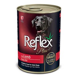 Reflex Plus Kuzulu Soslu Et Parçacıklı Yetişkin Köpek Konservesi
