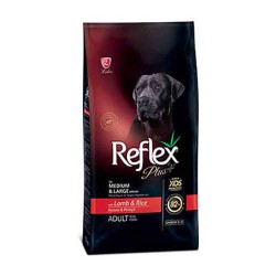 Reflex Plus Orta Ve Büyük Irklar İçin Kuzulu&Pirinçli Yetişkin Köpek Maması
