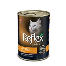 Reflex Plus Tavuklu Sos İçinde Et Parçacıklı Yetişkin Kedi Konservesi