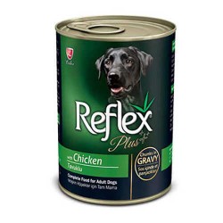 Reflex Plus Tavuklu Soslu Et Parçacıklı Yetişkin Köpek Konservesi