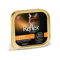 Reflex Plus Yavru Dana Etli Kedi Konserve Pate