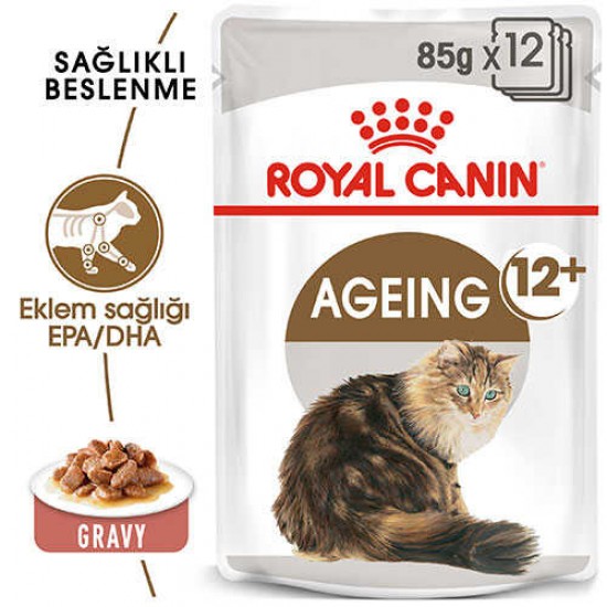 Royal Canin Ageing +12 Yaşlı Kedi Konservesi Pouch
