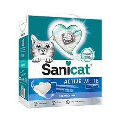 Sanicat Active White Topaklanan Kedi Kumu