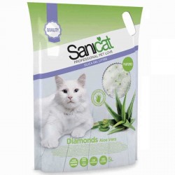 Sanicat Aloe Vera Kokulu Silica Kristal Kedi Kumu