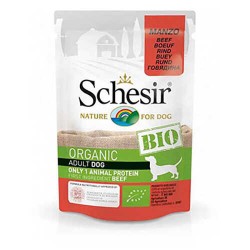 Schesir Bio Range Biftekli Pouch Yetişkin Köpek Konservesi