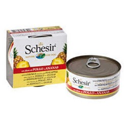 Schesir Fruit Tavuk Ve Ananaslı Yetişkin Köpek Konservesi