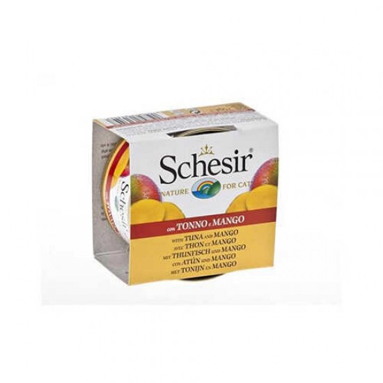 Schesir Fruit Ton Ve Mango Yetişkin Kedi Konservesi