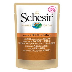 Schesir Gravy Tavuklu Yetişkin Kedi Konservesi Pouch