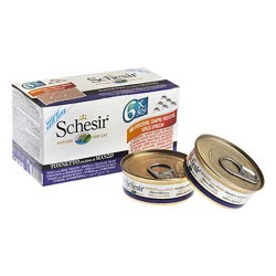 Schesir Multipack Sığır Etli Ve Ton Balıklı Yetişkin Kedi Konservesi