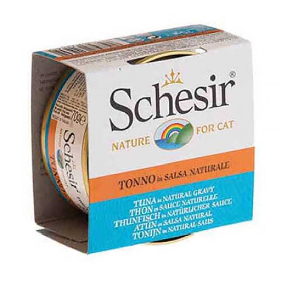 Schesir Tahılsız Ton Balıklı Soslu Yetişkin Kedi Konservesi