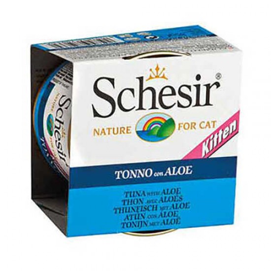 Schesir Ton Balıklı Ve Aloeveralı Yavru Kedi Konservesi