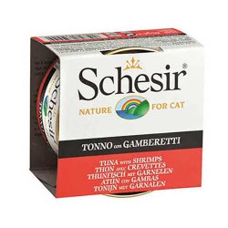 Schesir Ton Balıklı Ve Karidesli Jelly Yetişkin Kedi Konservesi