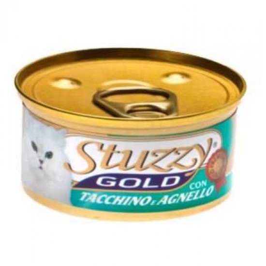 Stuzzy Gold Hindi Ve Kuzu Etli Ezme Yetişkin Kedi Konservesi