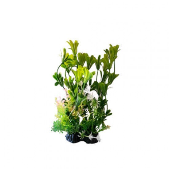 Tabanlı Plastik Bitki Akvaryum Dekoru