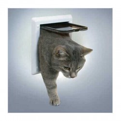 Trixie 2 Yollu Kedi Kapısı Beyaz 1,3mm 21x21 cm