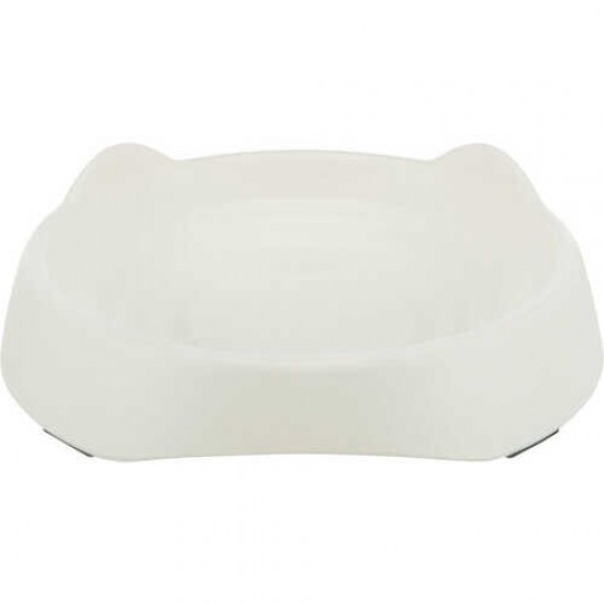 Trixie Beyaz, Kedi Kafası Şeklinde, Melamin, Kedi Mama ve Su Kabı