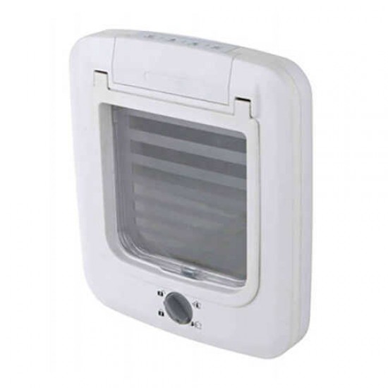 Trixie Çift  Yönlü Kedi Kapısı Beyaz