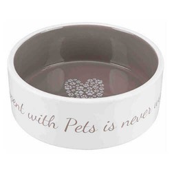 Trixie Kalp Pati Desenli Köpek Seramik Mama Su Kabı