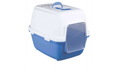 Trixie Kapalı Kedi Tuvaleti  Mavi