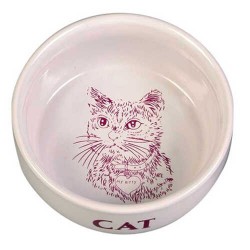 Trixie Kedi Seramik Mama Su Kabı Beyaz