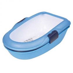 Trixie Açık Kedi Tuvaleti, Kenarlı, Mavi