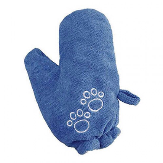 Trixie Köpek Kurulama Eldiveni Mavi