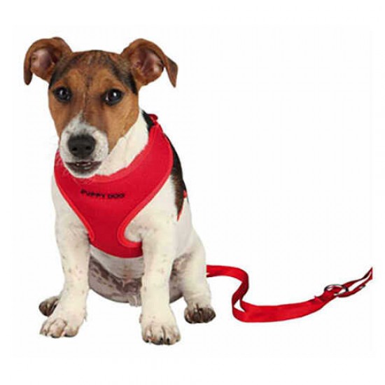 Trixie Yavru Köpek Göğüs Tasması Kırmızı