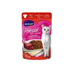 Vıtakraft Poesıe Dana Etli Pouch Yetişkin Kedi Konservesi