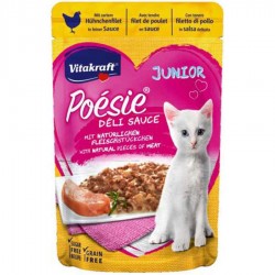 Vitakraft Poesie Soslu Tavuk Etli Yavru Kedi Pouch Konservesi