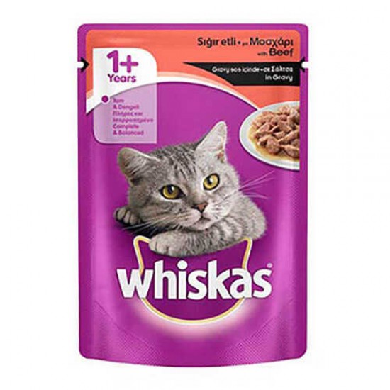 Whiskas Biftekli Yetişkin Kedi Konservesi Pouch