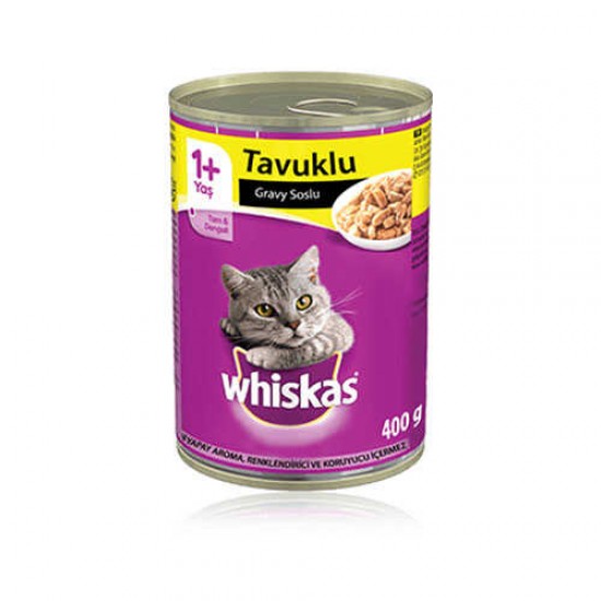 Whiskas Gravy Soslu Tavuklu Yetişkin Kedi Konservesi